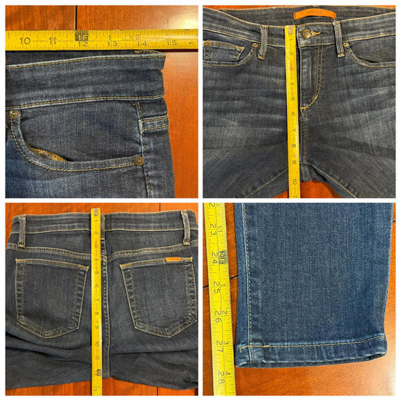 Joe's Jeans The Icon Ankle Mid Rise Skinny Jeans Chandra Blue Denim Size 27 - Picture 6 of 15